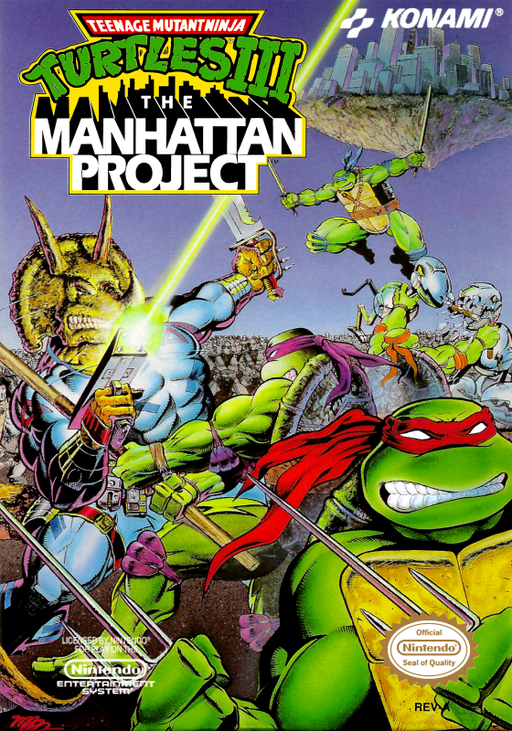 Teenage Mutant Ninja Turtles III - The Manhattan Project (USA) box art